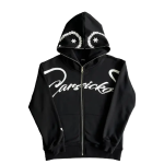 Carsicko Love Spread Full Zip Hoodie Black