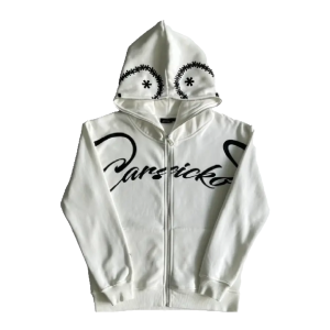 Carsicko Love Spread Full Zip Hoodie White