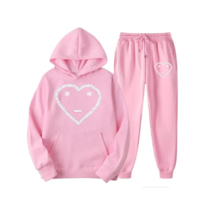 Carsicko Heart Tracksuit Pink