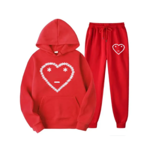 Heart Logo Carsicko Red Tracksuit